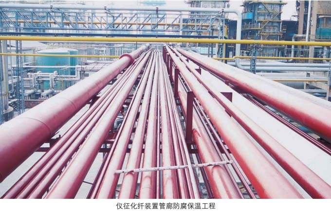 仪征化纤装置管廊防腐保温工程